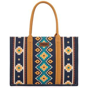 Wrangler Tote Bag Western Shoulder Purses Boho Aztec Satchel Hobo :3